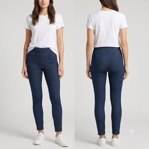 DKNY Jeans Jeggings Women PL Dark Blue Petite Large High Rise Pull On Stretch